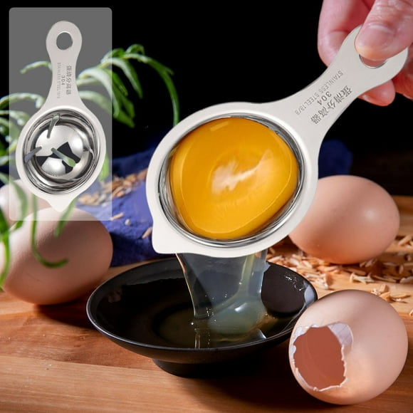 304 Stainless Steel Egg Separator Yolk and White Egg Filter for Cooking, Egg Whites Separator Tool for Kitchen, Stainless Steel Egg Separator for Boiling and Baking (Size: One Size), $BS$3
