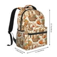 thumbnail image 2 of Honeii Leaves And Berries Print Backpack for Both Men and Women, Basic Bookbag for College, Work, or Travel,Rucksack Computer Bag-One Size, 2 of 5