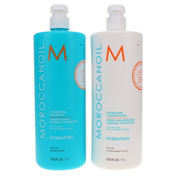 Moroccanoil Hydrating Shampoo 33.8 oz & Hydrating Conditioner 33.8 oz Combo Pack