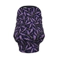thumbnail image 2 of Fotbe Lavender Flowers Pattern Car Seat Covers for Babies, Nursing Breastfeeding Cover Infant Carseat Canopy, Soft Stretchy Carrier Cover, 2 of 9