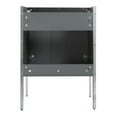 thumbnail image 5 of Fine Fixtures  Oakville Bathroom Vanity  with White Ceramic Sink Onix Grey - Chrome Hardware 24 Inch, 5 of 8