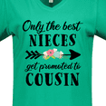 thumbnail image 4 of Inktastic Only the Best Nieces Get Promoted to Cousin Women's V-Neck T-Shirt, 4 of 5