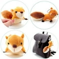 thumbnail image 6 of Two Piece Set Plush Fluffy Big Tail Squirrel Keychain Window Sticker Best Friend KC-2S, 6 of 8