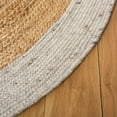thumbnail image 3 of SAFAVIEH Braided Carina Bordered Reversible Area Rug, Beige/Natural, 5' x 7' Oval, 3 of 11