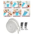 thumbnail image 4 of hengtong 6xElastic Shoelaces Shoe Laces Quick Flat Adults Trainer White, 4 of 9
