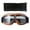 Transparent, variant on Huhudde Motorcycle Goggles Vintage Pilot Style Cruiser Scooters Goggle ATV Anti-Scratch Dustproof Windproof