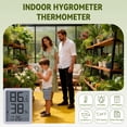 thumbnail image 4 of Sanerto 6x6ft Outdoor Walk-in Greenhouse with Thermometer Hygrometer, Heavy-Duty Polycarbonate Green House with Reinforced Aluminum Frame for Garden, Backyard, and Winter Planting, 4 of 7