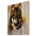 thumbnail image 1 of Design Art - Brown Wolf Illustration, 1 of 5
