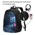 thumbnail image 2 of Balery Heart Axolotl Mochila con carga USB para hombre y mujer - Mochila impermeable y antirrobo para laptop con puerto USB para viajes, trabajo, 2 of 7