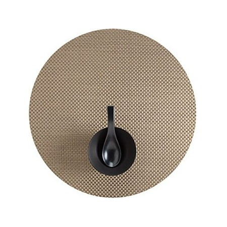 basketweave placemat chilewich indoor round outdoor gold use
