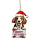 thumbnail image 1 of Decoración del hogar con forma de perro plano, decoración del árbol de Navidad., 1 of 3