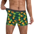 thumbnail image 2 of Kdxio Men's Boxer Briefs with Pineapples with Palm Leaves Print - Comfortable and Breathable Underwear for Everyday Wear, 2 of 7