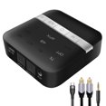 thumbnail image 4 of Transmisor de audio estéreo compatible con Bluetooth Transmisión de música Receptor de baja latencia Adaptador Amplificador Coche externo 2 en 1 Inevent EL005180-00B, 4 of 7