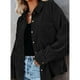 thumbnail image 3 of Camisa de pana con botones, chaqueta de pana con solapa de manga larga, blusas informales holgadas de gran tamaño, chaqueta para primavera y otoño, 3 of 6