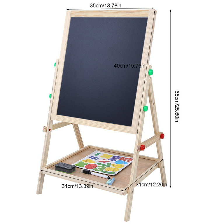 Freecat Art Easel for Kids, Adjustable Standing Rotatable Double Sided  Easel with Painting Accessories for Toddlers Boys and Girls-Pink, Christmas