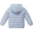 thumbnail image 4 of Kids Winter Coats for Boys Hooded Puffer Jacket Blue Puffer Coat Zip up Long Sleeve Waterproof Boys Lightweight Jacket Boys Winter Coat Size 7-8 Years, 4 of 4