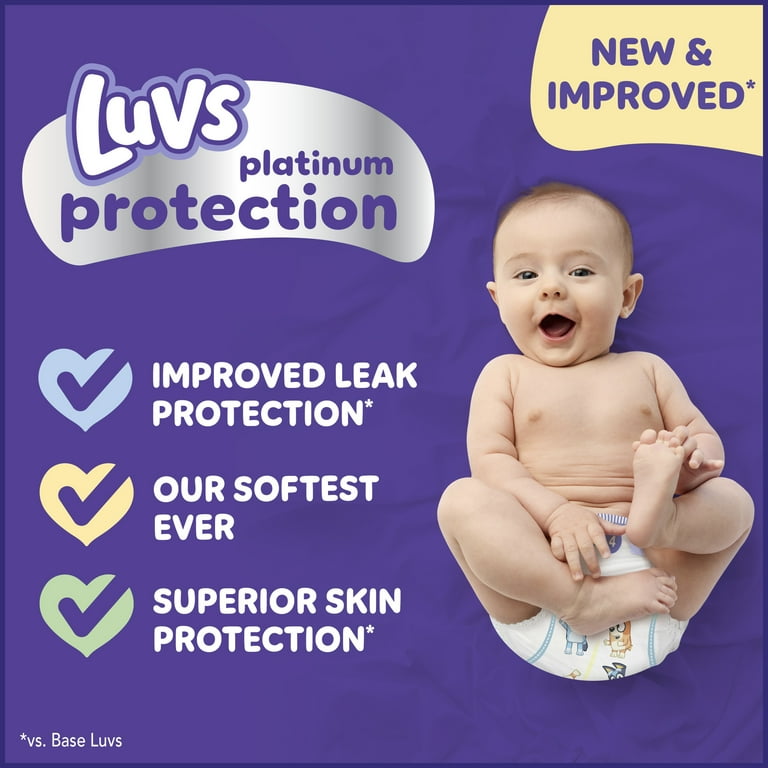 Luvs Platinum Protection Baby Diapers, Size N, 38 Count (Select for More Options)