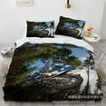 thumbnail image 1 of Off-road Motorcycle Bedding Set Of Three, 3D Printing, Microfiber, Duvet Cover-ZJKDGJKJ, 1 of 4