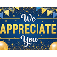 thumbnail image 4 of Balloon Decoration Appreciation Banner Colorful Theme Employee Recognition Glitter Design Event Decoration for Company Party Team Celebration Indoor Decoration, 4 of 8