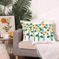 thumbnail image 6 of Unique Bargains Cotton Throw Pillow Cover Geometric Floral Cushion Covers (2 Count) Little Flower 18" x 18", 6 of 6