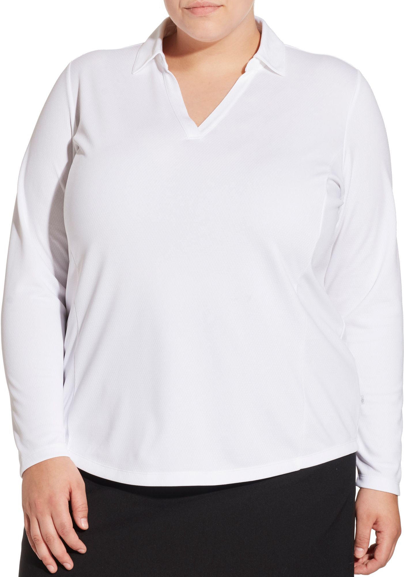 Long Sleeve Golf Polo - Extended Sizes 