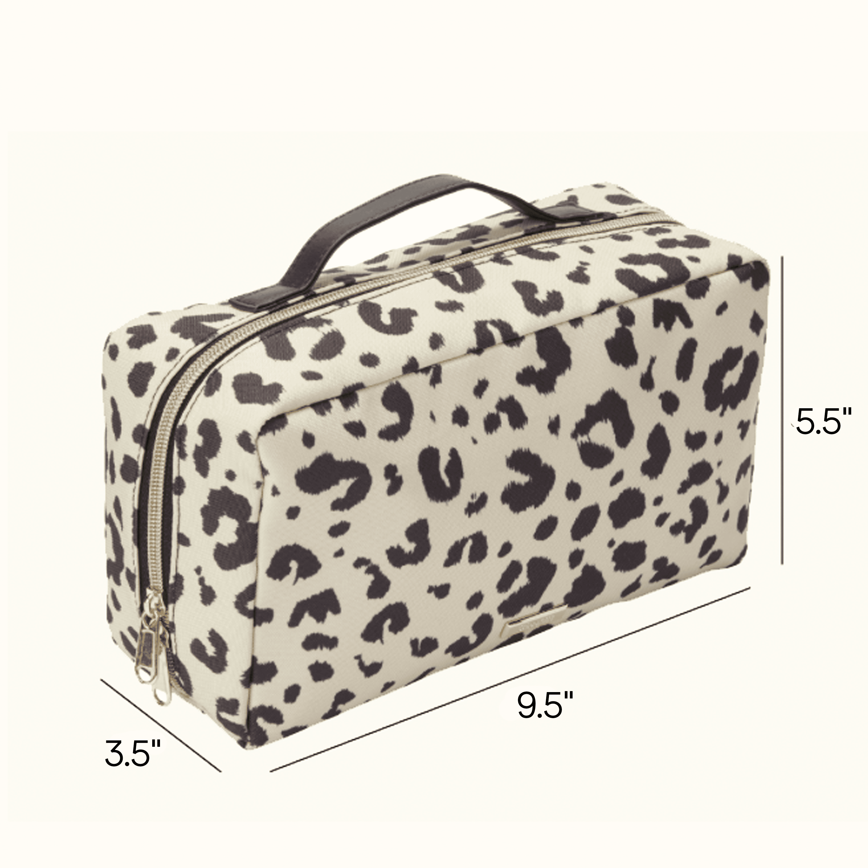 Conair Leopard Print Toiletry Kit, Travel Organizer with Multiple Pockets