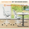thumbnail image 3 of HYLONE Drafting Chair Tall Office, Ergonomic Standing Desk Stool Adjustable Drafting Chair Big Tall Drafting Office Chair, 3 of 8
