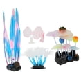 thumbnail image 2 of Decoraciones de acuario brillantes Ticfox simulación Artificial hermosa planta de pecera de silicona 4 Uds, 2 of 14