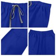 thumbnail image 6 of Fgvctg Women Scrubs Sets Plus Size Scrubs Stretchy V Neck Yoga Scrub Pants and Tops Nursing Scrubs Medical Scrubs Tall Scrubs Sets Royal Blue L, 6 of 9