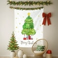 thumbnail image 5 of Christmas Tree Tapestry Hanging Cloth Wall Decor for Living Room Bedroom Gift Cotton Print Festive Background Decoration Easy Hang 27.56x39.37 Inches Machine Washable, 5 of 5