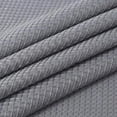 thumbnail image 4 of GlowSol Extra Long Shower Curtain 84 inches Long Waffle Water Resistant Farmhouse Fabric Shower Curtain for Bathroom Washable, Gray, 1 Set, 4 of 6