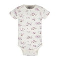 thumbnail image 2 of Gerber Baby Girl Short Sleeves Onesies Bodysuits, 8-Pack, 2 of 11