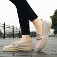 thumbnail image 5 of Women Breathable Woven Shoes Comfortable Cute Slip Resistant Skin Friendly for Running Climbing Khaki 38, 5 of 8