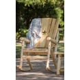 thumbnail image 5 of Leigh Country Aspen Outdoor Adult Wood Rocker with Star Cut Out Natural Beige, 5 of 6