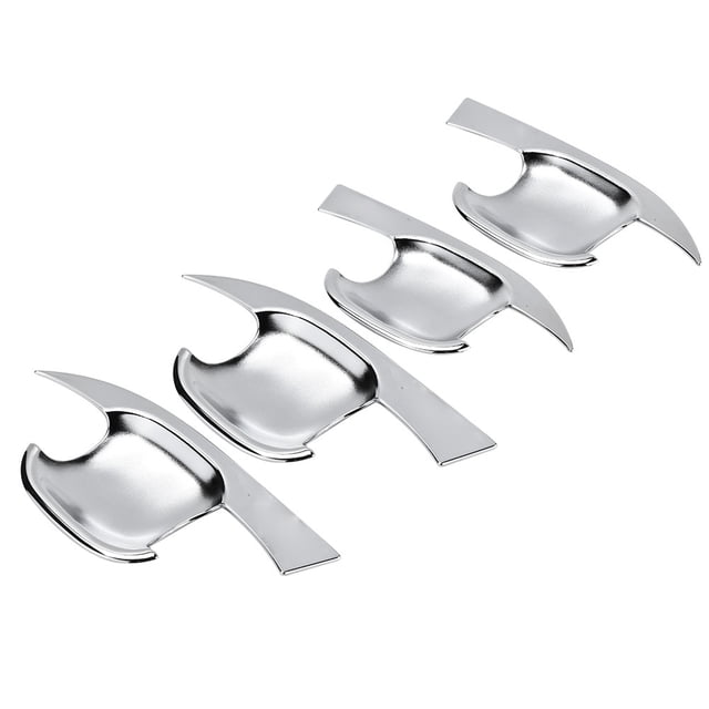 Oubit Couvercle de Bol de Poignée de Porte, 4pcs / Set Voiture Extérieure Porte Poignée Bol Extérieur Garniture de Bol de Porte