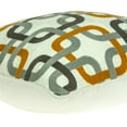 thumbnail image 2 of Parkland Collection Boxer Gray and Orange Decorative Throw Pillow, 20 x 20 Cotton Square Pillow, 2 of 7