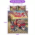 thumbnail image 5 of Be My Valentine's Australian Cattle Dog Truck Full of Love Flower Balloon Quilt Bedding Set Heeler Lover Gifts 1 Blanket Bed Cover 2 Pillowcases - 02029, 5 of 5