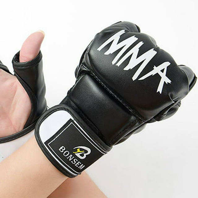 Ruiboury Breathable And Comfortable Boxing Gloves For Boxing Training Reliable Protection Adult -10oz Black
