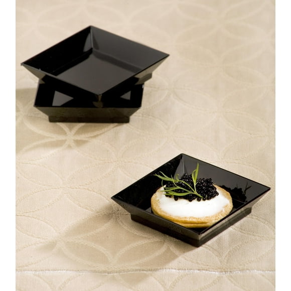 EMI Yoshi Koyal Abyss Dish, 2.5-Inch, Black, Set of 200
