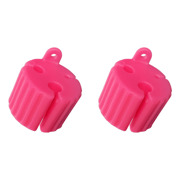 DQrwqpou Caña Pescar Silicona Fija Clip Poste Portátil Mini Herramientas Pesca (rosa Roja)