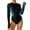 Black, variant on VerPetridure Womens Rashguard Long Sleeve Swimsuit Zip Front One Piece Bathing Suit for Women Summer Sun Protection Swim Shirt UPF 50 