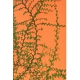 thumbnail image 2 of Haseltine, Tom 11x14 Gold Ornate Wood Framed with Double Matting Museum Art Print Titled - Green vines on an orange wall, 2 of 4