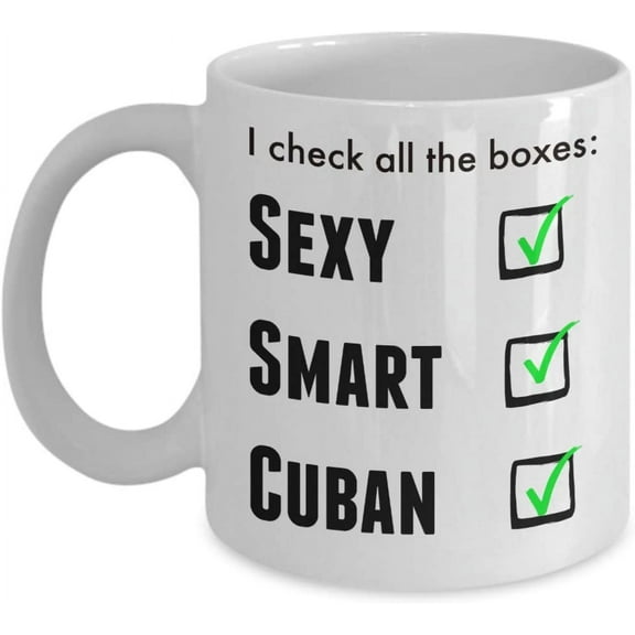 Funny Cuban Pride Coffee Mug For Men or Women - I Am Proud Novelty Love Cup