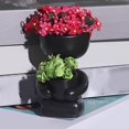 thumbnail image 2 of Ceramic Flower Pot Human Flower Vase Plant Pot Planter 10x6x8cm--, 2 of 5