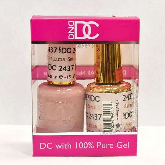 DND DC Duo Soak off Gel & Matching Nail Polish 2437 Satin Luna