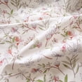 thumbnail image 2 of NAYOROOM Pink White Orchid&nbsp;Pattern 100% Cotton Duvet Cover Queen Set, 3PCS Reversible Aesthetic Botanical Soft Comforter Cover, 2 of 8