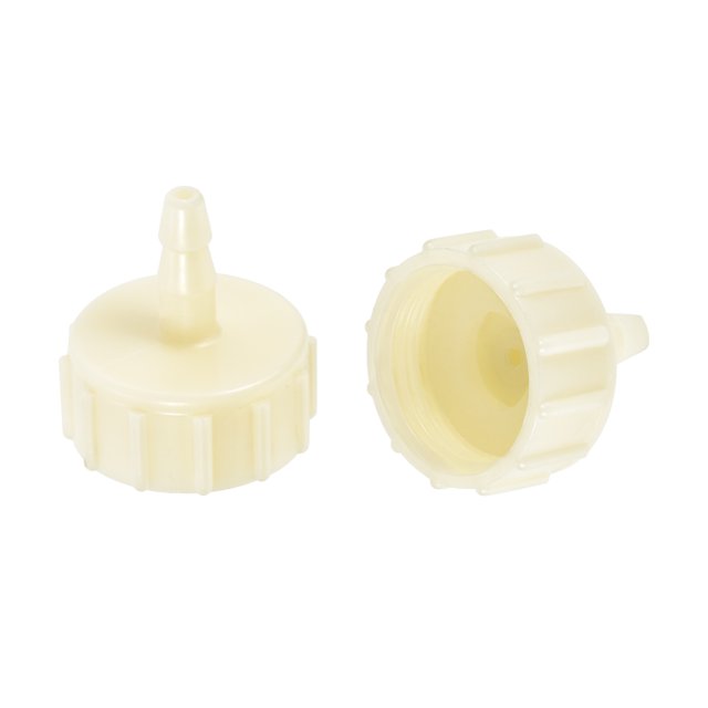 Unique Bargains Raccords de Tuyau en ABS, 4mm Barb x Filetage Femelle G1/2, Blanc 2 Pcs