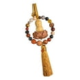 thumbnail image 5 of AMLESO Buddha Statue Car Pendant Dangling Ornament, Wood Gift ,Automotive Accessories, Auto Interior Dangle Rear View Mirror Pendant yellow tassel, 5 of 9