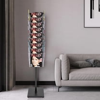 Rotating Brochure Display Stand, Detachable Magazine Rack With 36 Pockets for Office