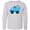 AC-Heather Grey, variant on Inktastic Easter Egg Truck Boys Long Sleeve Youth T-Shirt